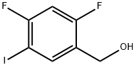 (2,4-二氟-5-碘苯基)甲醇, 1097626-21-5, 结构式