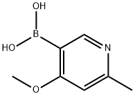 4-Methoxy-6-Methylpyridine-3-boronic acid Struktur