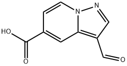 3-甲酰吡唑并[1,5-A]吡啶-5-羧酸,1101120-11-9,结构式