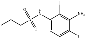 N-(3-氨基-2,4-二氟苯基)丙烷-1-磺酰胺 结构式