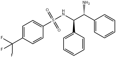 N-[(1R,2R)-2-氨基-1,2-二苯基乙基]-4-(三氟甲基)苯亚磺酰胺, 1105576-13-3, 结构式