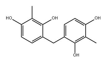 bis(2,4-dihydroxy-3-Methylp henyl)Methane Structure