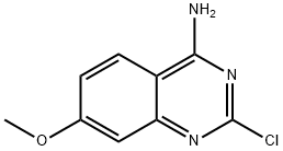 2-氯-7-甲氧基喹唑啉-4-胺 结构式