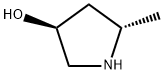 (3S,5S)-5-Methylpyrrolidin-3-ol 化学構造式