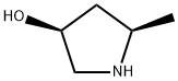 (3S,5R)-5-Methylpyrrolidin-3-ol 化学構造式