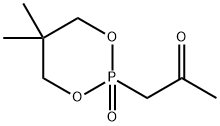 2-丙酮基-5,5-二甲基-2-氧代-1,3,2-二氧杂磷杂环己烷, 111011-80-4, 结构式