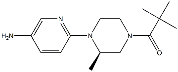 (R)-1-(4-(5-aMinopyridin-2-yl)-3-Methylpiperazin-1-yl)-2,2-diMethylpropan-1-one Structure