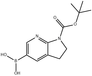 1-BOC--2,3-二氢-7-氮杂吲哚-5-硼酸频哪醇酯, 1111638-14-2, 结构式