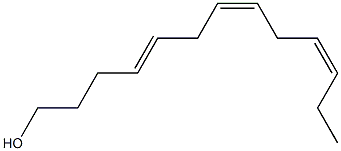 trans-4,cis-7,cis-10-tridecatrien-1-ol Structure