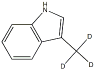 3-Methyl-d3-indole Struktur