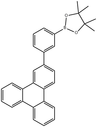 3-(2-三亚苯基苯硼酸)频哪醇酯,1115639-92-3,结构式