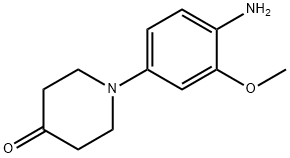 1-(4-aMino-3-Methoxyphenyl)piperidin-4-one Struktur