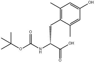 (R)-2-((TERT-BUTOXYCARBONYL)AMINO)-3-(4-HYDROXY-2,6-DIMETHYLPHENYL)PROPANOIC ACID 结构式