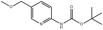 tert-Butyl 5-(methoxymethyl)pyridin-2-ylcarbamate Struktur