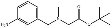 TERT-BUTYL 2-(N-(3-AMINOBENZYL)-N-METHYLAMINO)ACETATE Struktur