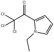 2,2,2-trichloro-1-(1-ethyl-1H-pyrrol-2-yl)ethanone 化学構造式