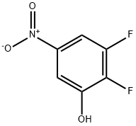 2,3-ジフルオロ-5-ニトロフェノール 化学構造式