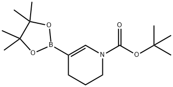 N-叔丁氧碳酰基-3,4-二氢吡啶-5-硼酸酯, 1121057-77-9, 结构式