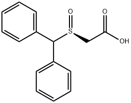 Acetic acid, [(S)-(diphenylMethyl)sulfinyl]- Struktur