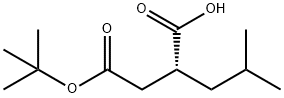 Butanedioic acid, 2-(2-Methylpropyl)-, 4-(1,1-diMethylethyl) ester, (2R)- Structure