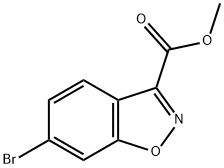 6-ブロモベンゾ[D]イソオキサゾール-3-カルボン酸メチル 化学構造式