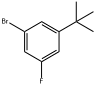 1-叔丁基-3-溴-5-氟苯 结构式