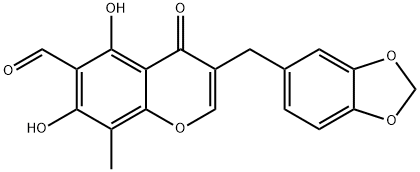 6-醛基异麦冬黄酮A,112500-90-0,结构式