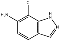 7-氯-1H-吲唑-6-胺 结构式
