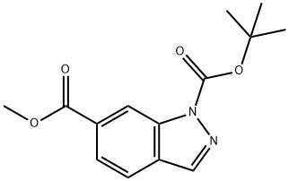 1-BOC-1H-吲唑-6-甲酸甲酯, 1126424-50-7, 结构式