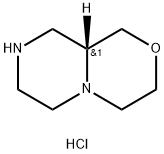 (R)-オクタヒドロピラジノ[2,1-C][1,4]オキサジン 化学構造式