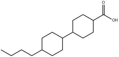 4'-Butyl-[1,1'-bicyclohexyl]-4-carboxylic acid Struktur