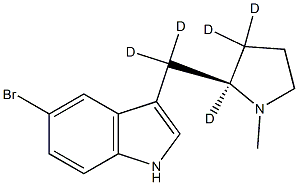 (R)-5-BroMo-3-(N-Methylpyrrolidin-2-ylMethyl-d5)-1H-indole Struktur