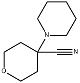 4-(piperidin-1-yl)tetrahydro-2H-pyran-4-carbonitrile 化学構造式