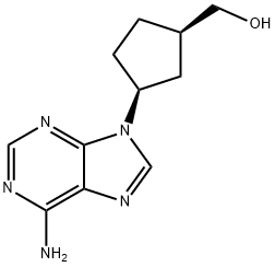 2-aMino-9-((1R,4S)-4-(hydroxyMethyl)cyclopent-2-enyl)-4,9-dihydro-1H-purin-6(5H)-one,112966-73-1,结构式