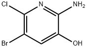 2-AMino-5-broMo-6-chloropyridin-3-ol Struktur