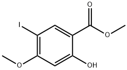 2-羟基-5-碘-4-甲氧基苯甲酸甲酯 结构式