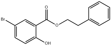 5-溴-2-羟基苯甲酸苯乙酯, 1131587-60-4, 结构式