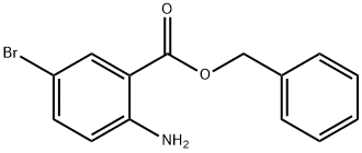 2-氨基-5-溴苯甲酸苯甲酯 结构式