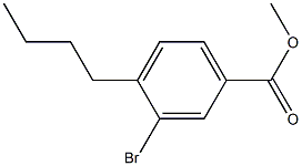Methyl 3-broMo-4-butylbenzoate 结构式