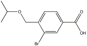 3-溴-4-(异丙氧基甲基)苯甲酸,1131594-13-2,结构式