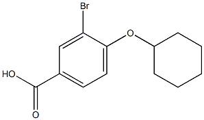3-BroMo-4-(cyclohexyloxy)benzoic acid,1131594-47-2,结构式