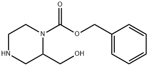 Benzyl 2-(hydroxyMethyl)piperazine-1-carboxylate Struktur