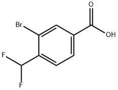 3-BroMo-4-(difluoroMethyl)benzoic acid Structure