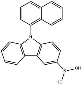 [9-(1-naphthalenyl)-9H-carbazol-3-yl]-Boronic acid(1NCBA) Structure