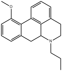 11-Methoxy-N-n-propylnoraporphine Struktur
