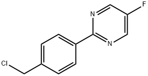 2-(4-(氯甲基)苯基)-5-氟嘧啶 结构式