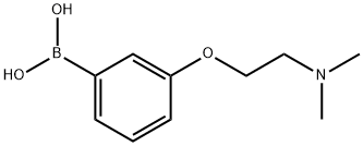 (3-(2-(ジメチルアミノ)エトキシ)フェニル)ボロン酸 化学構造式