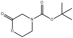 2-オキソモルホリン-4-カルボン酸TERT-ブチル 化学構造式