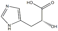 (alphaR)-alpha-Hydroxy-1H-imidazole-5-propanoic acid Structure