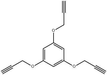 1,3,5-トリス(2-プロピニルオキシ)ベンゼン 化学構造式